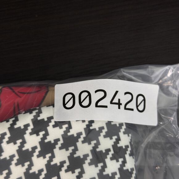 Disney Winnie the Pooh Skirt Girls 5 Houndstooth Red Glitter Hearts Elastic - Picture 8 of 8